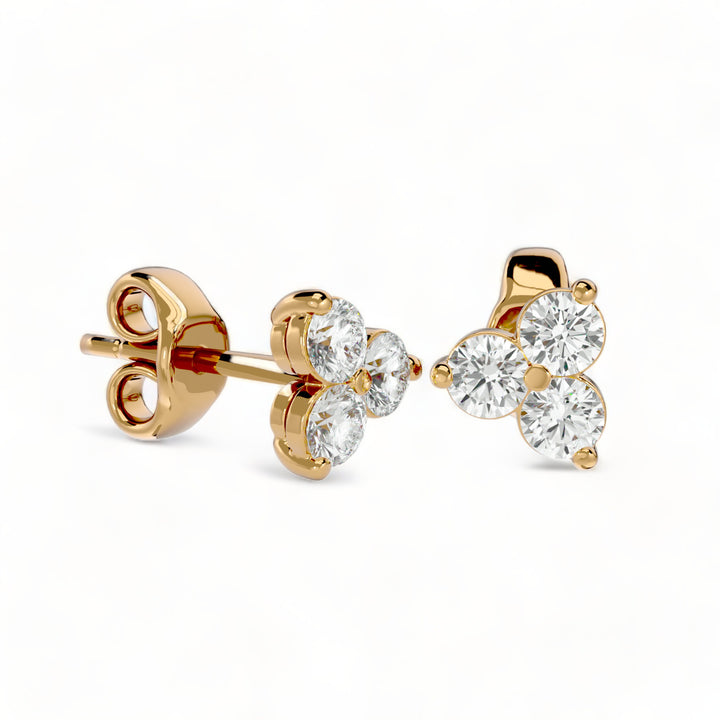 ROUND MOISSANITE STUD EARRINGS (2 CT. TW.)