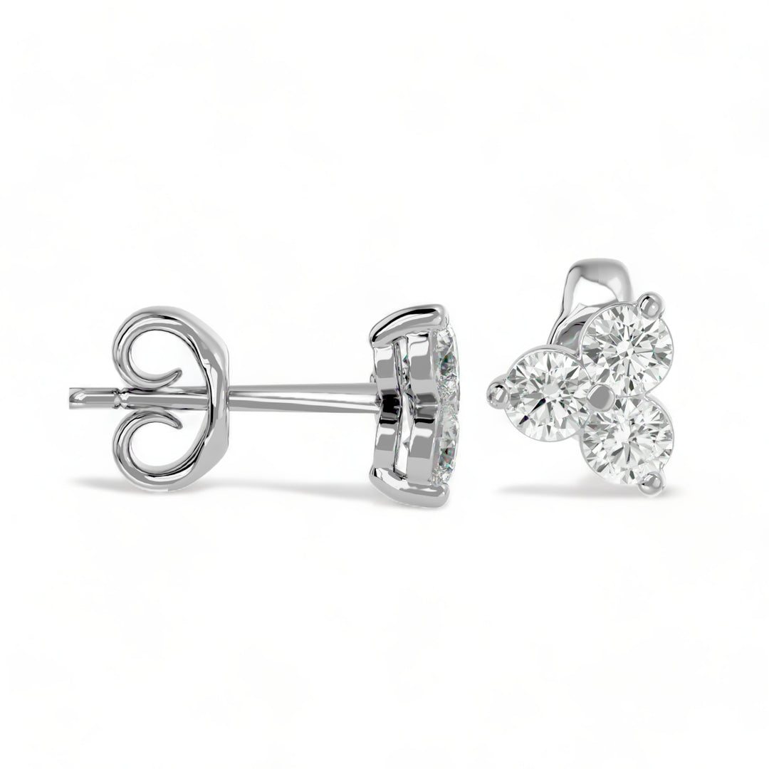 ROUND MOISSANITE STUD EARRINGS (2 CT. TW.)