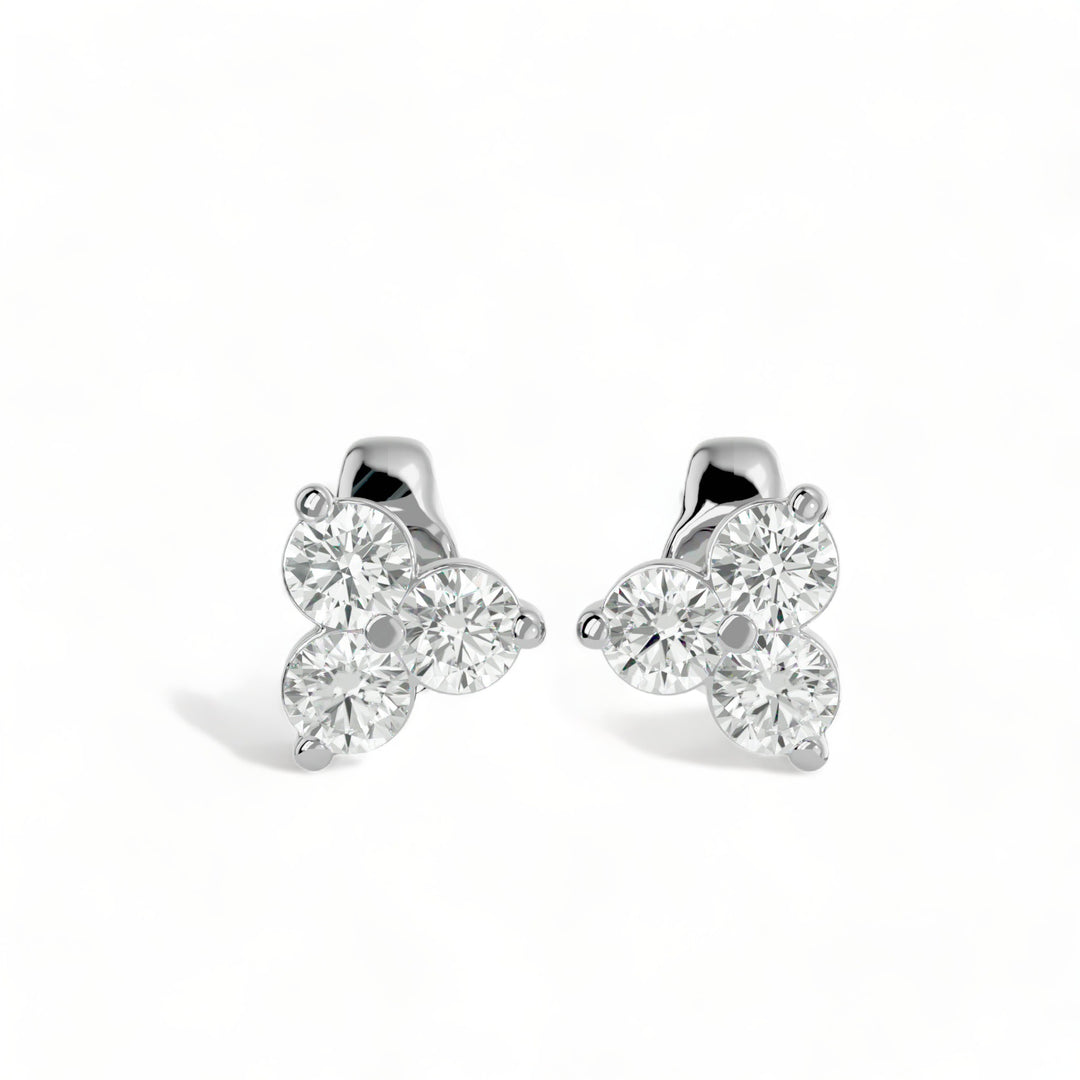 ROUND MOISSANITE STUD EARRINGS (2 CT. TW.)