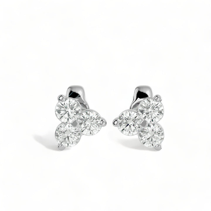 ROUND MOISSANITE STUD EARRINGS (2 CT. TW.)