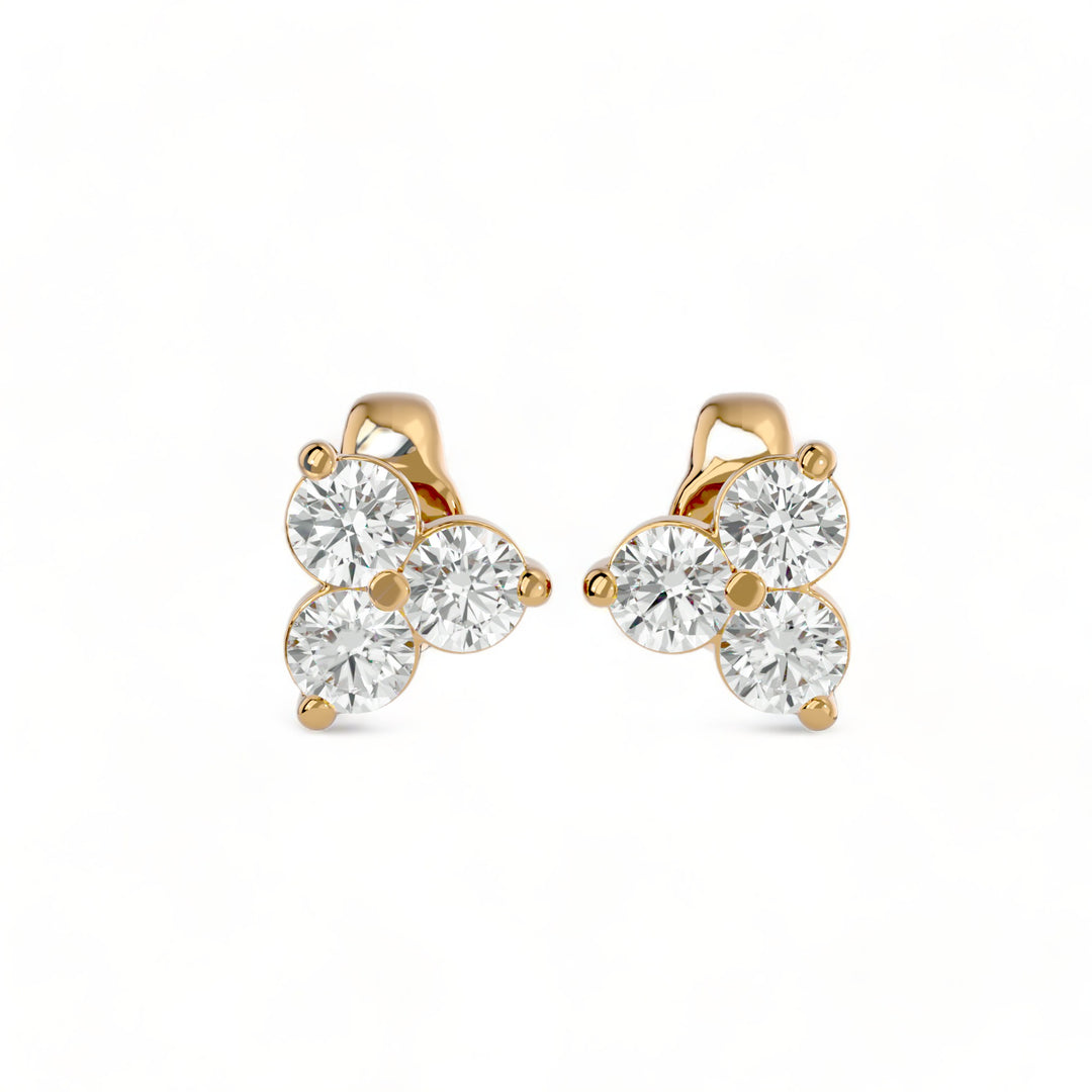 ROUND MOISSANITE STUD EARRINGS (2 CT. TW.)
