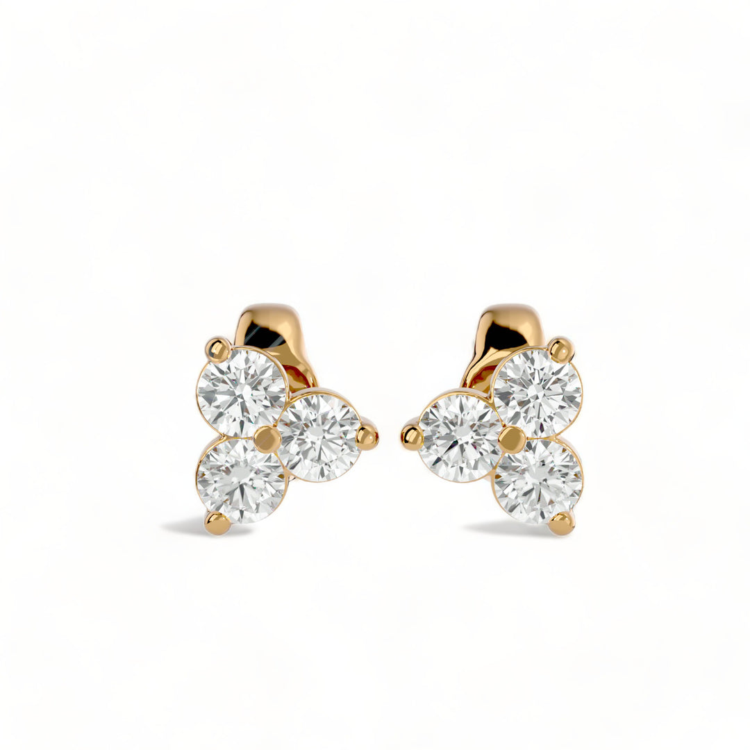 ROUND MOISSANITE STUD EARRINGS (2 CT. TW.)