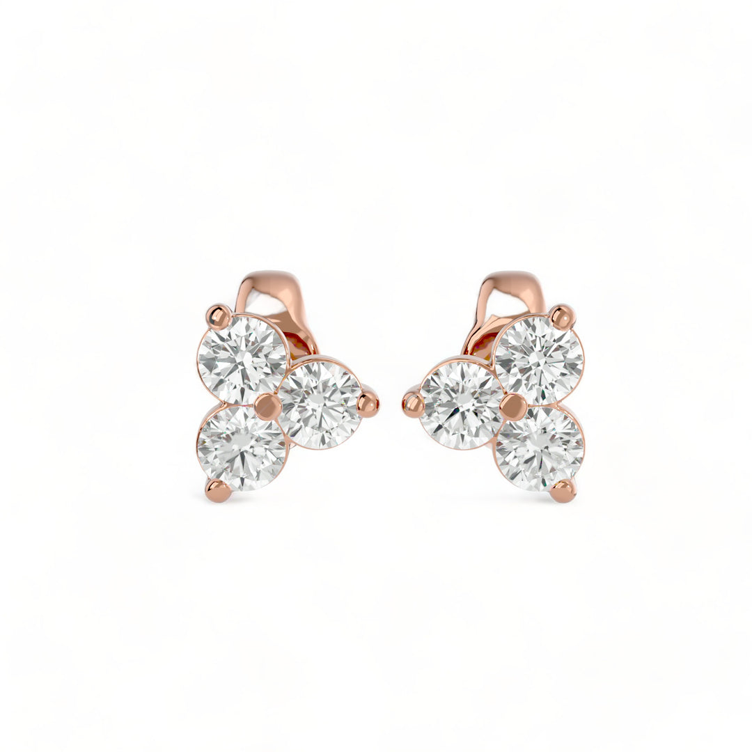 ROUND MOISSANITE STUD EARRINGS (2 CT. TW.)