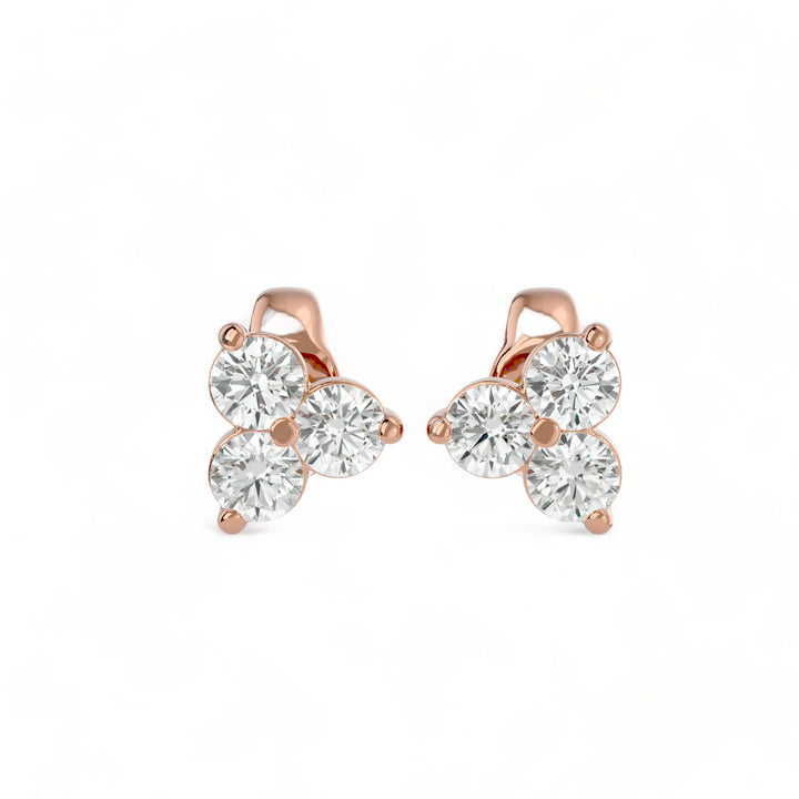 ROUND MOISSANITE STUD EARRINGS (2 CT. TW.)