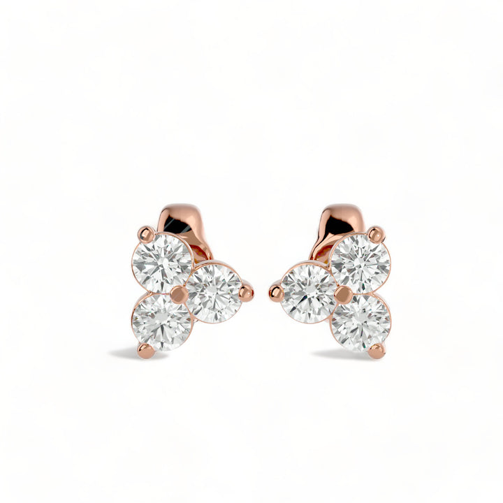 ROUND MOISSANITE STUD EARRINGS (2 CT. TW.)