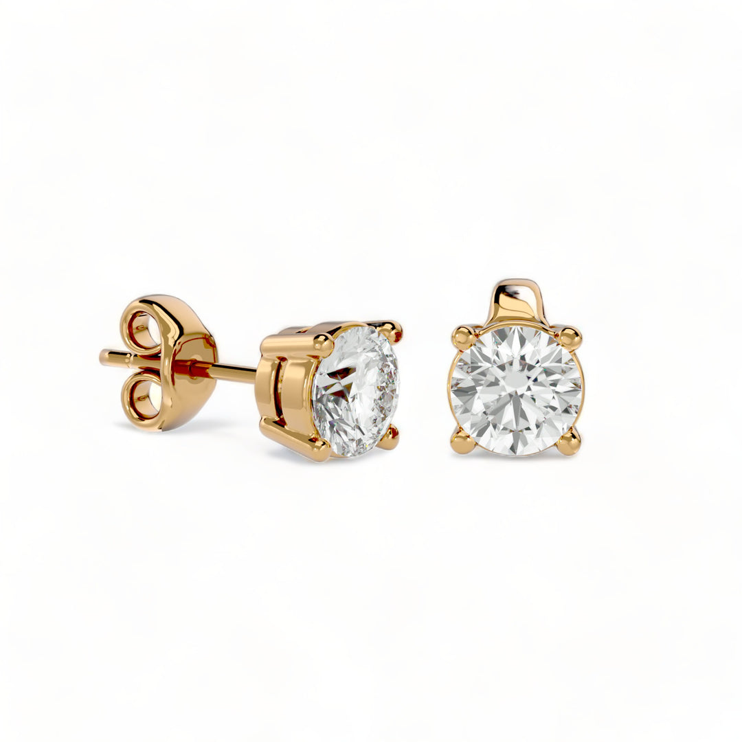 ROUND MOISSANITE STUD EARRINGS (2 CT. TW.)