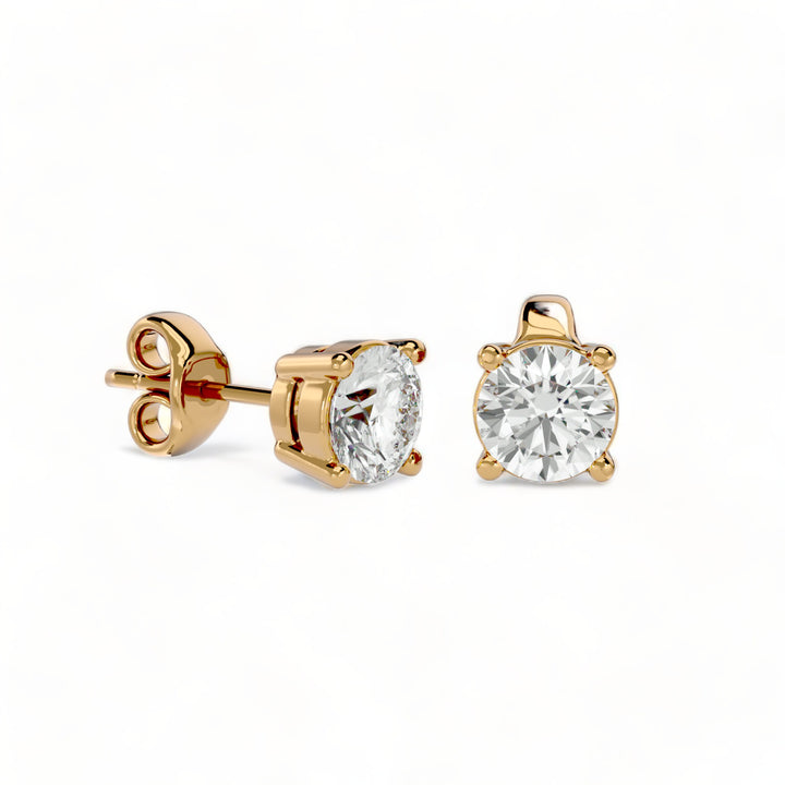 ROUND MOISSANITE STUD EARRINGS (2 CT. TW.)