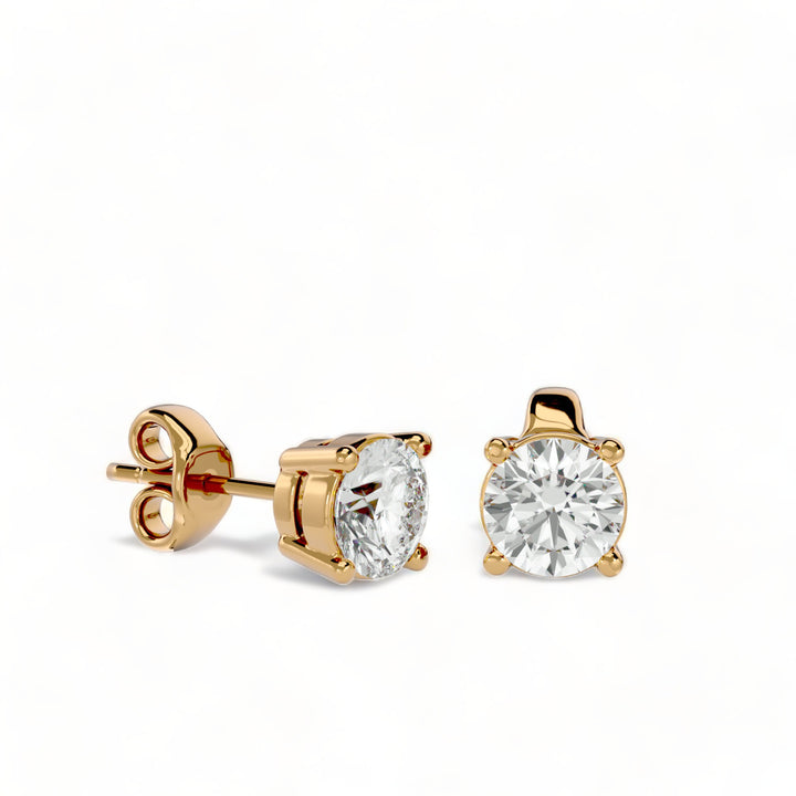 ROUND MOISSANITE STUD EARRINGS (2 CT. TW.)