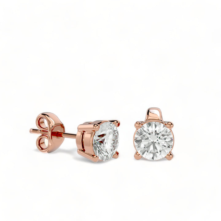 ROUND MOISSANITE STUD EARRINGS (2 CT. TW.)