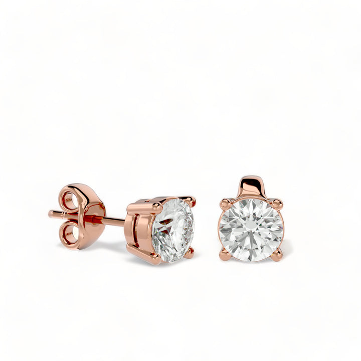 ROUND MOISSANITE STUD EARRINGS (2 CT. TW.)