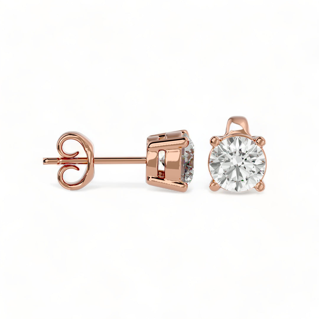 ROUND MOISSANITE STUD EARRINGS (2 CT. TW.)