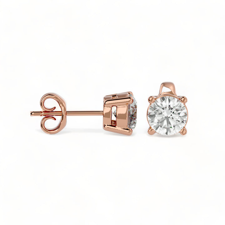 ROUND MOISSANITE STUD EARRINGS (2 CT. TW.)