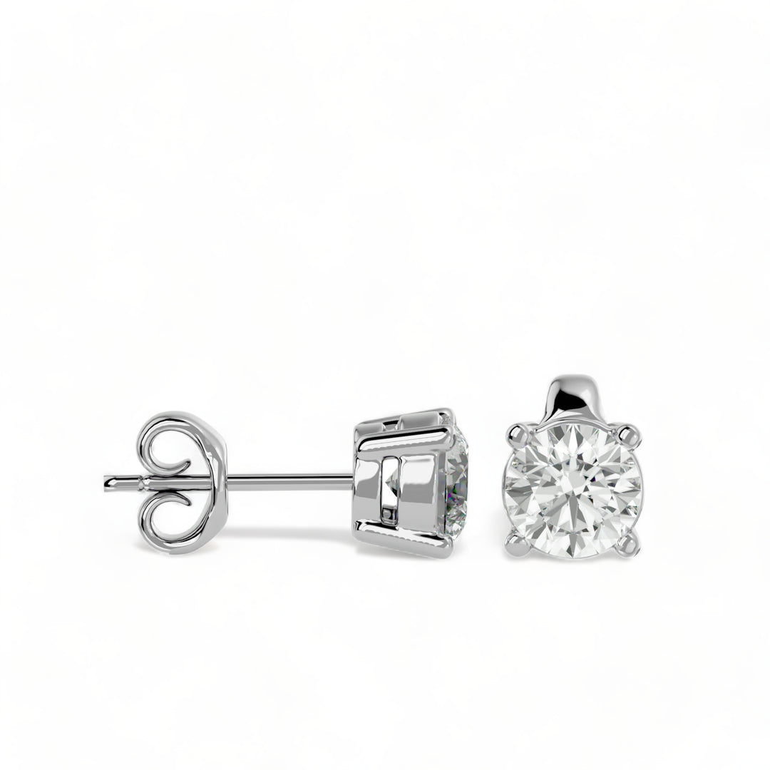 ROUND MOISSANITE STUD EARRINGS (2 CT. TW.)