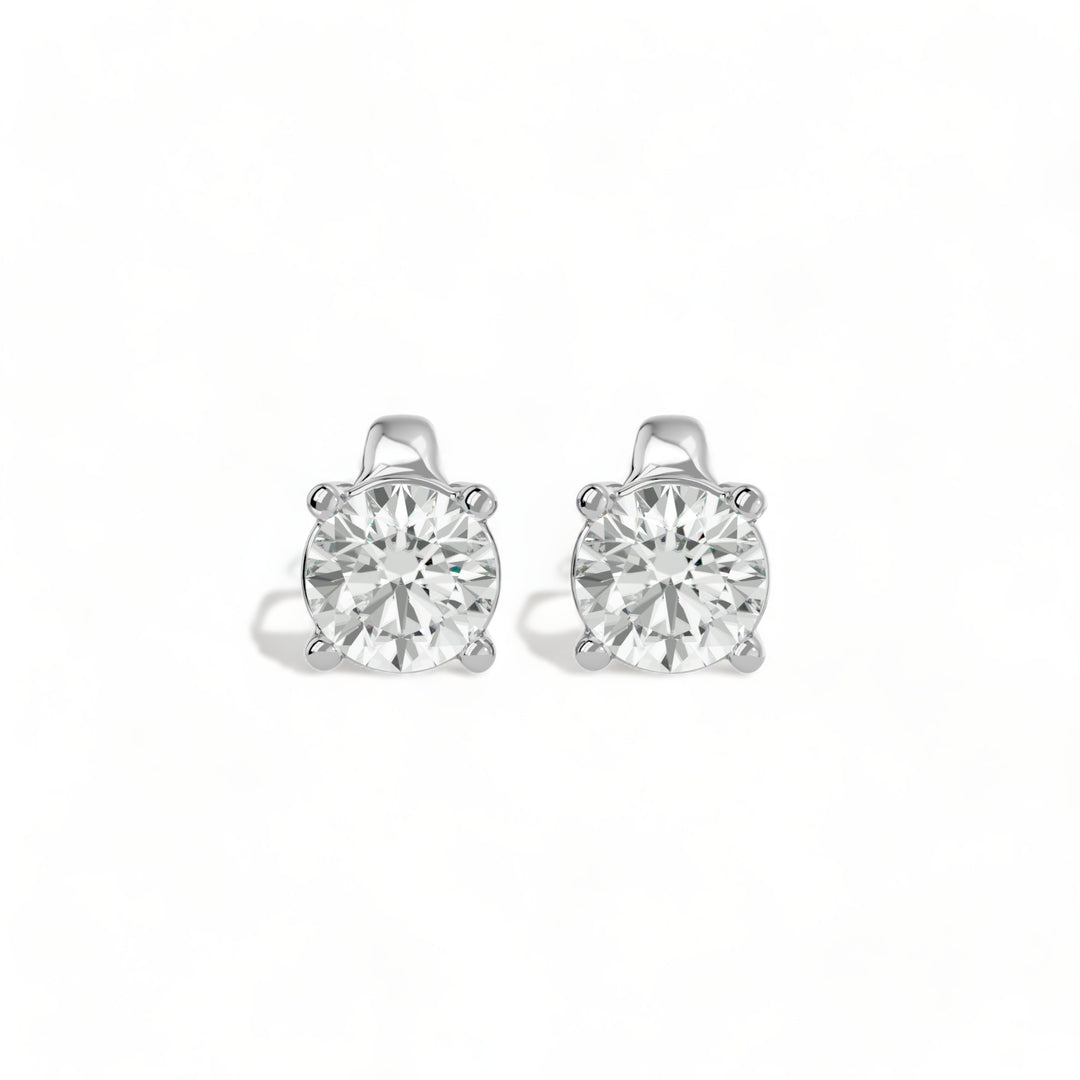ROUND MOISSANITE STUD EARRINGS (2 CT. TW.)