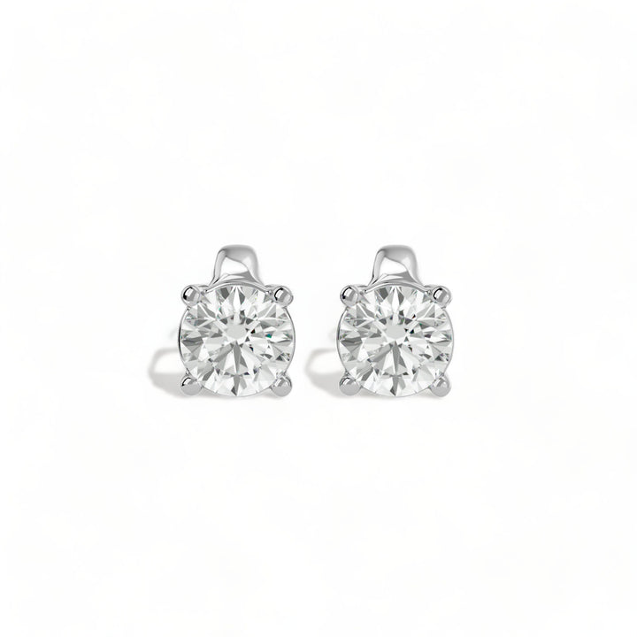 ROUND MOISSANITE STUD EARRINGS (2 CT. TW.)