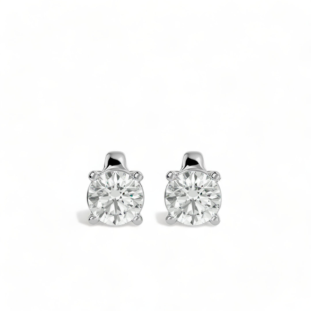 ROUND MOISSANITE STUD EARRINGS (2 CT. TW.)