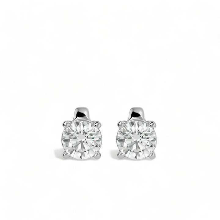 ROUND MOISSANITE STUD EARRINGS (2 CT. TW.)