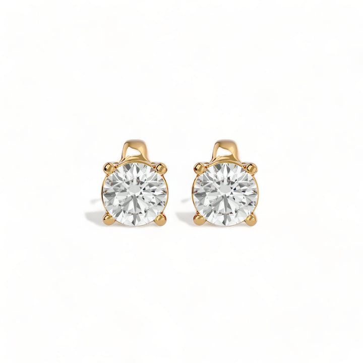 ROUND MOISSANITE STUD EARRINGS (2 CT. TW.)