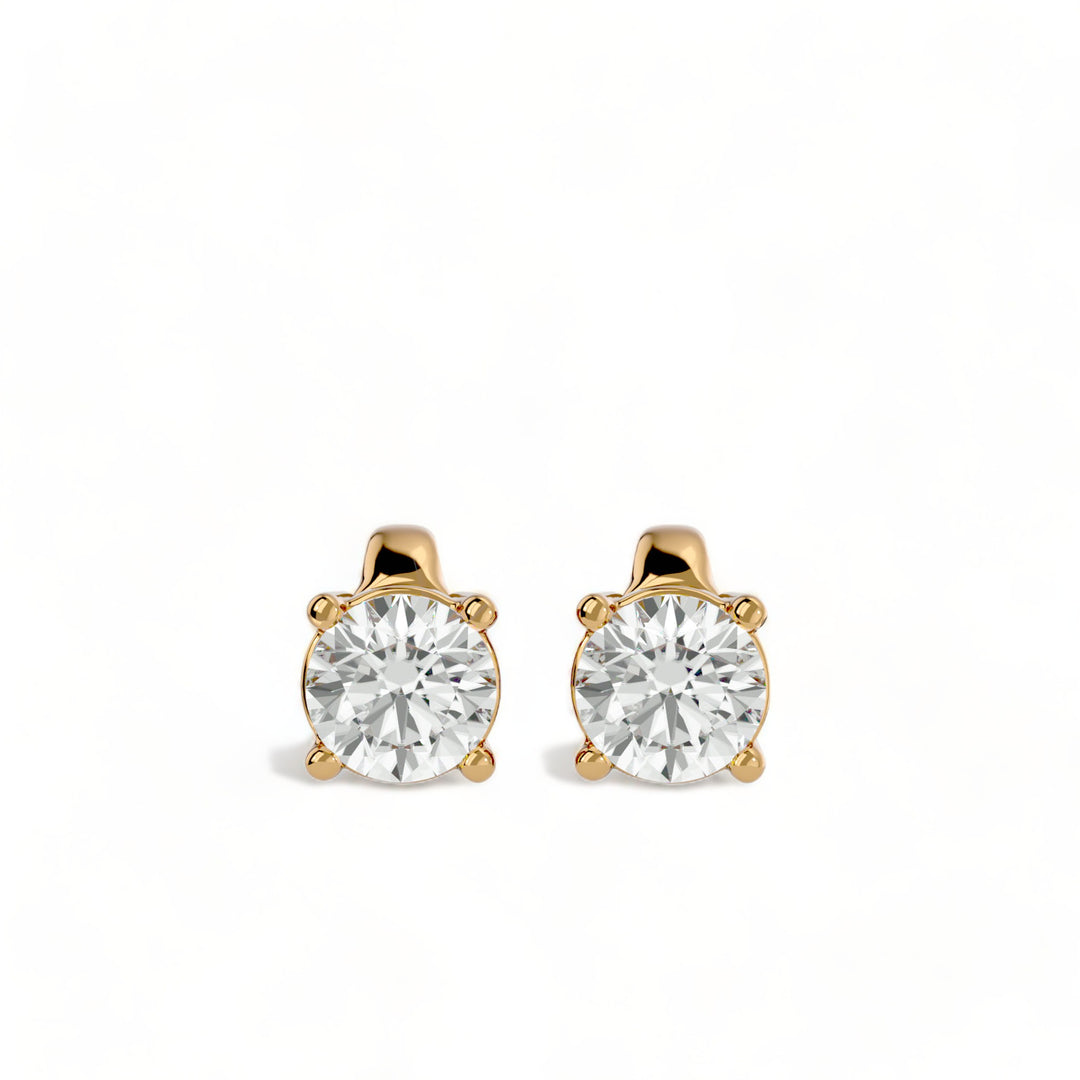 ROUND MOISSANITE STUD EARRINGS (2 CT. TW.)