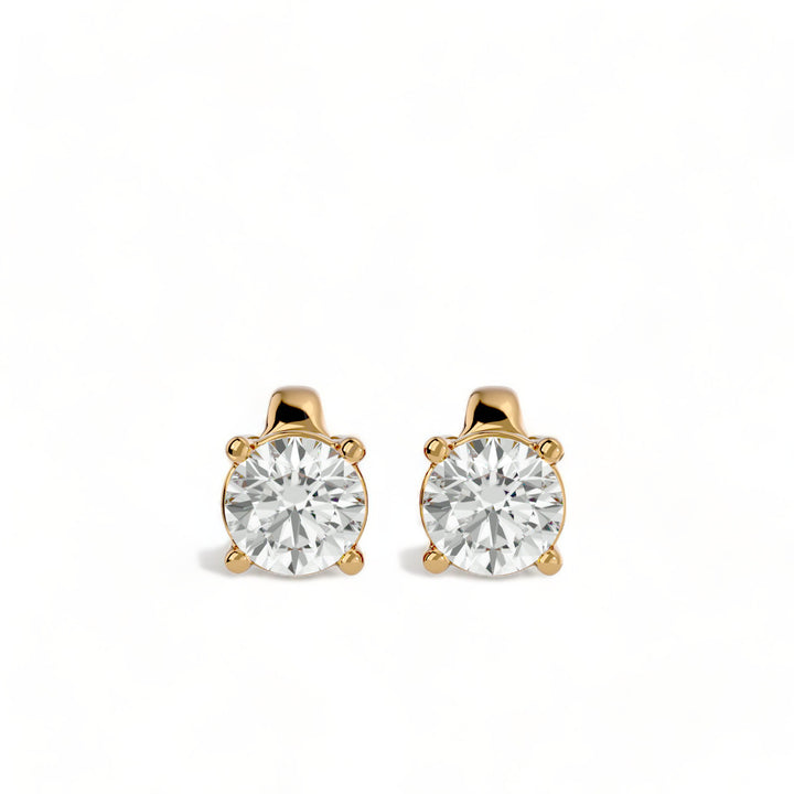 ROUND MOISSANITE STUD EARRINGS (2 CT. TW.)