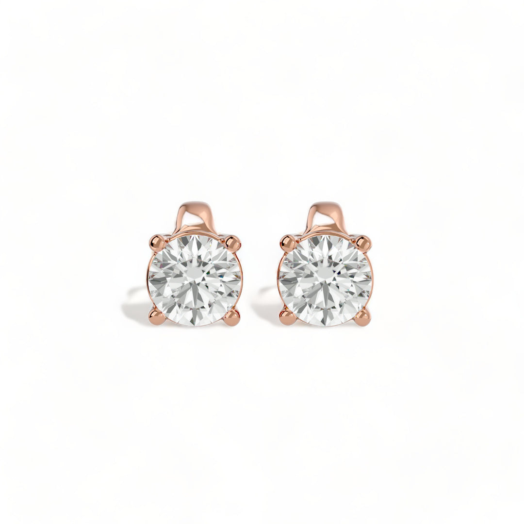 ROUND MOISSANITE STUD EARRINGS (2 CT. TW.)
