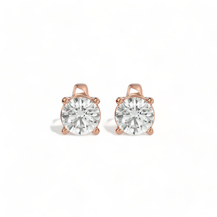 ROUND MOISSANITE STUD EARRINGS (2 CT. TW.)