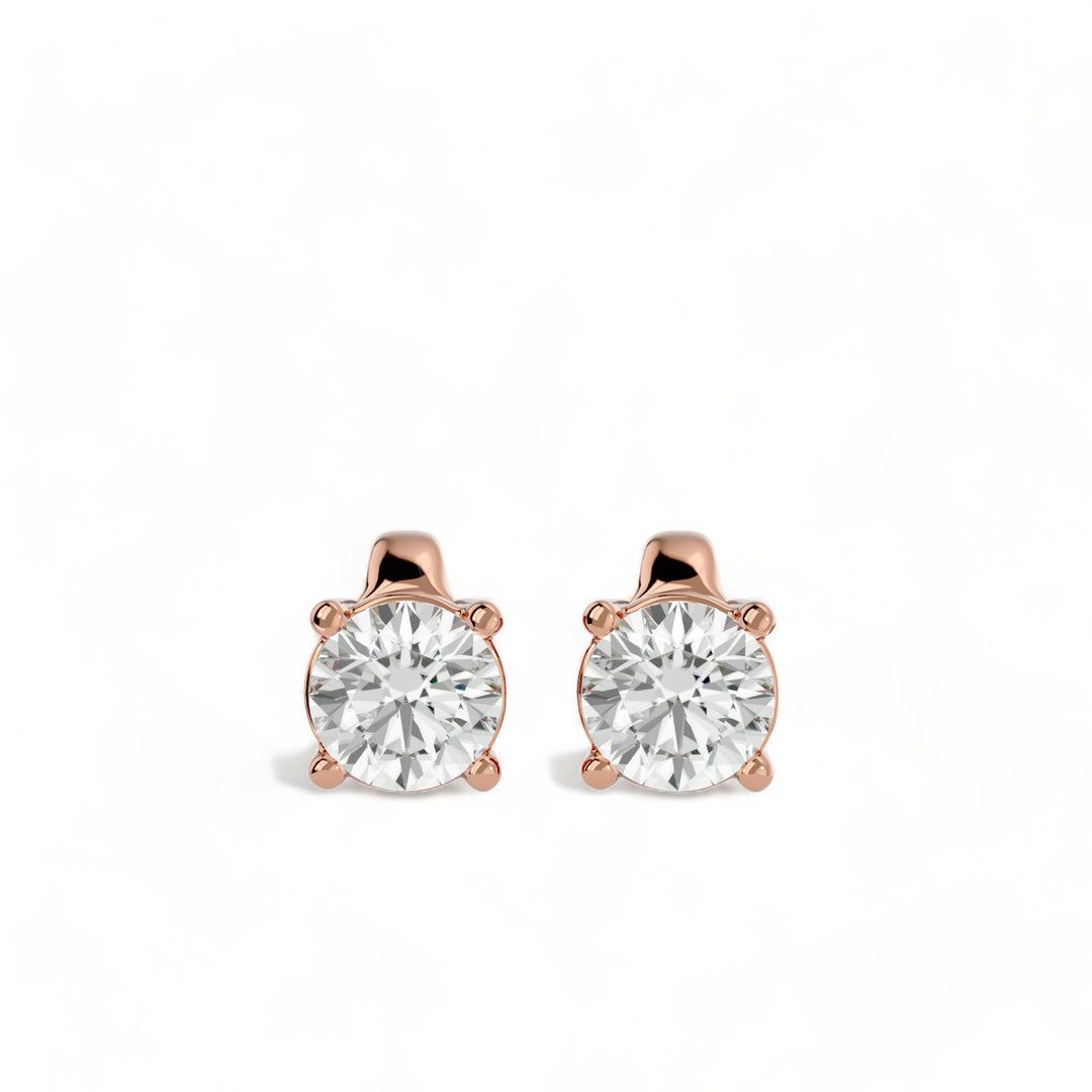 ROUND MOISSANITE STUD EARRINGS (2 CT. TW.)