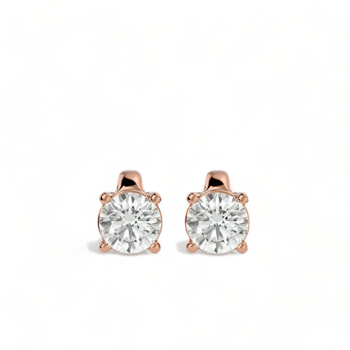 ROUND MOISSANITE STUD EARRINGS (2 CT. TW.)