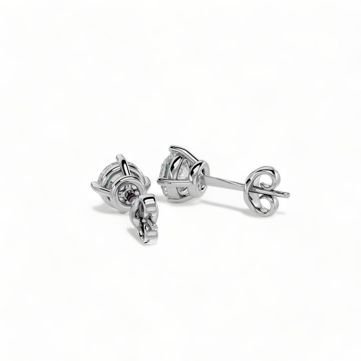 ROUND MOISSANITE STUD EARRINGS (2 CT. TW.)
