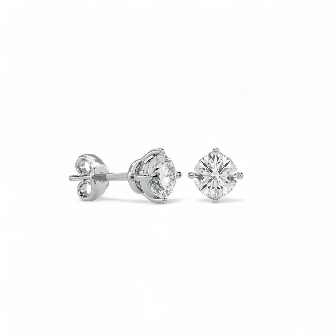 ROUND MOISSANITE STUD EARRINGS (2 CT. TW.)