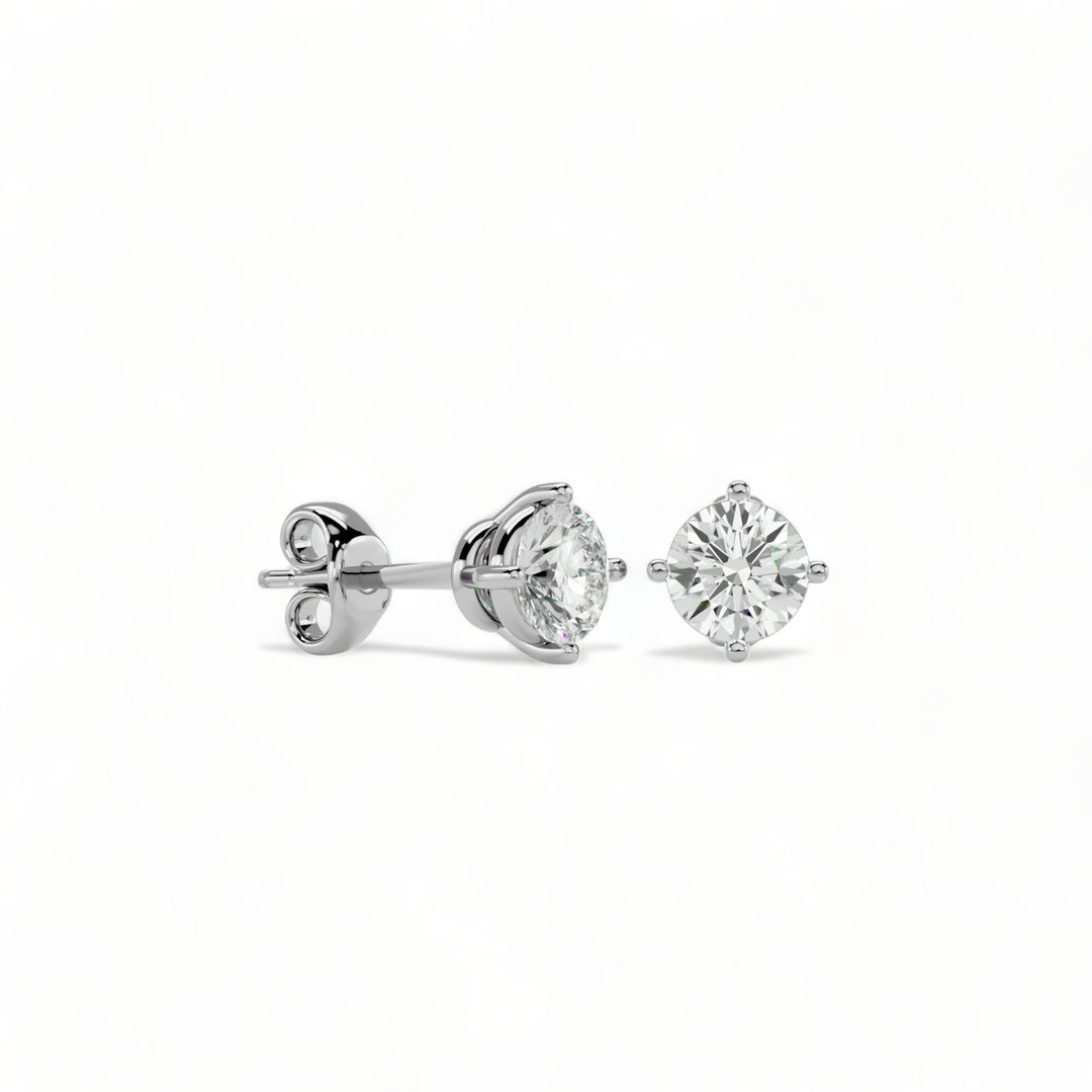 ROUND MOISSANITE STUD EARRINGS (2 CT. TW.)