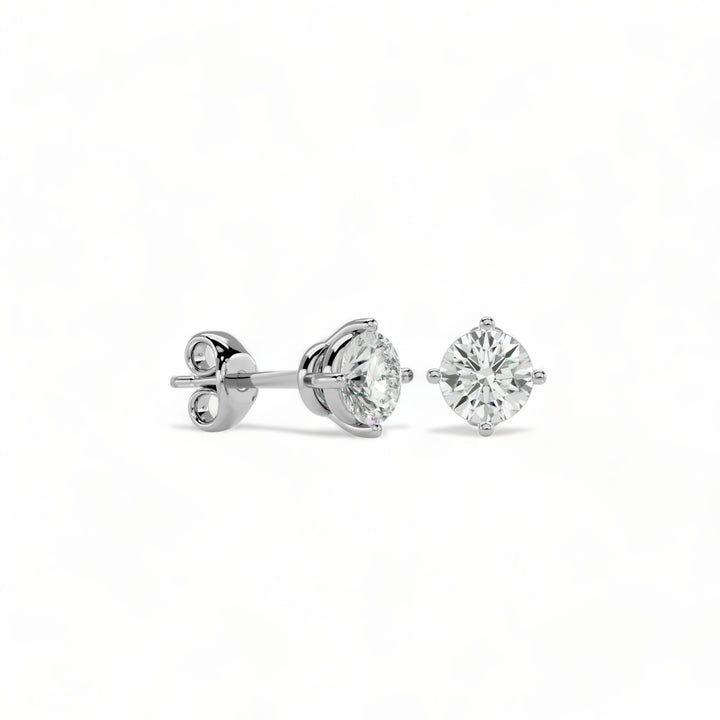 ROUND MOISSANITE STUD EARRINGS (2 CT. TW.)