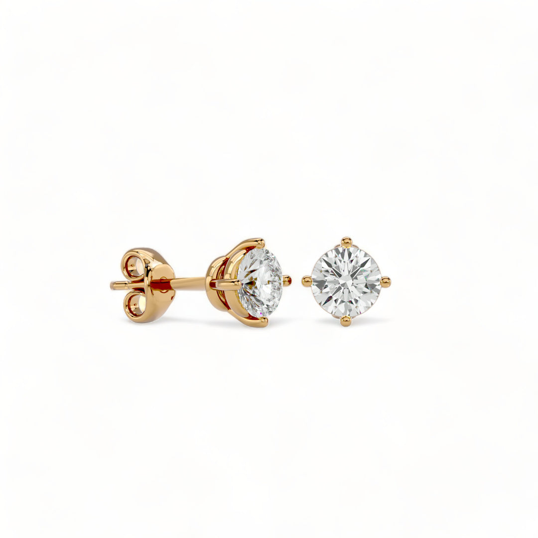 ROUND MOISSANITE STUD EARRINGS (2 CT. TW.)