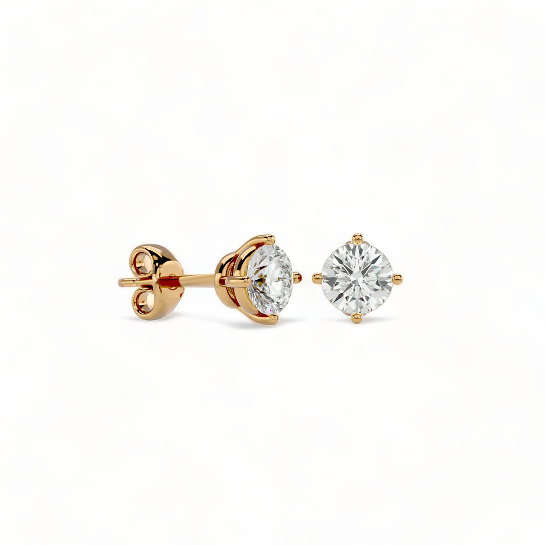 ROUND MOISSANITE STUD EARRINGS (2 CT. TW.)