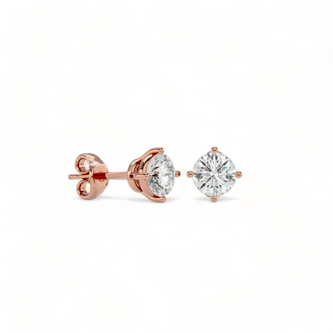ROUND MOISSANITE STUD EARRINGS (2 CT. TW.)