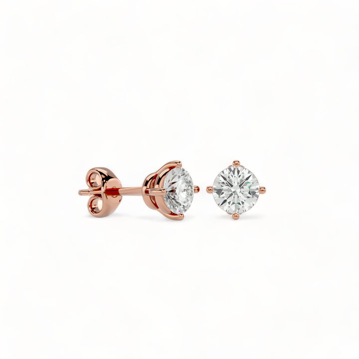 ROUND MOISSANITE STUD EARRINGS (2 CT. TW.)