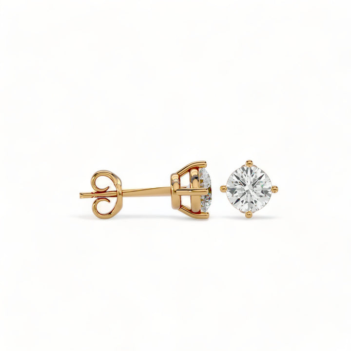 ROUND MOISSANITE STUD EARRINGS (2 CT. TW.)