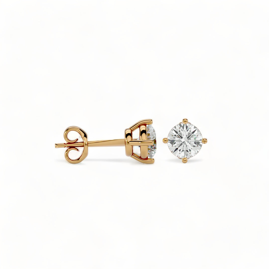 ROUND MOISSANITE STUD EARRINGS (2 CT. TW.)