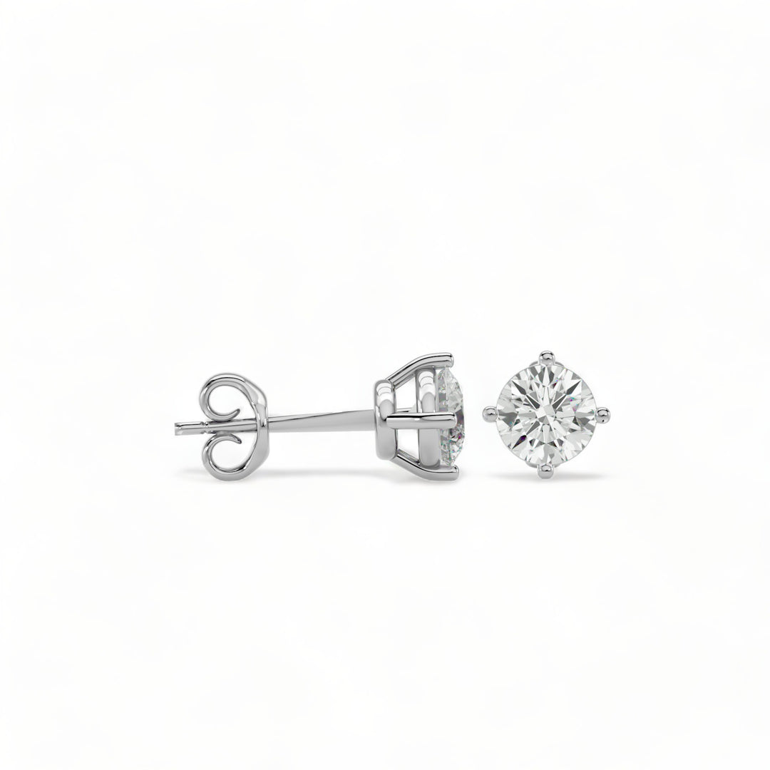 ROUND MOISSANITE STUD EARRINGS (2 CT. TW.)