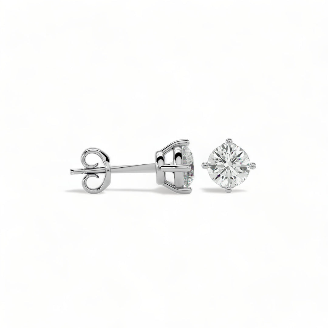ROUND MOISSANITE STUD EARRINGS (2 CT. TW.)