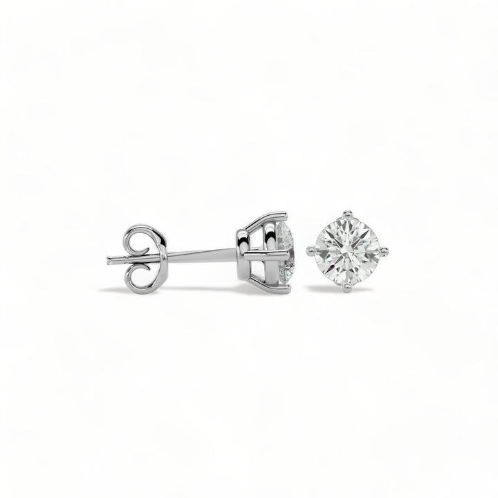 ROUND MOISSANITE STUD EARRINGS (2 CT. TW.)