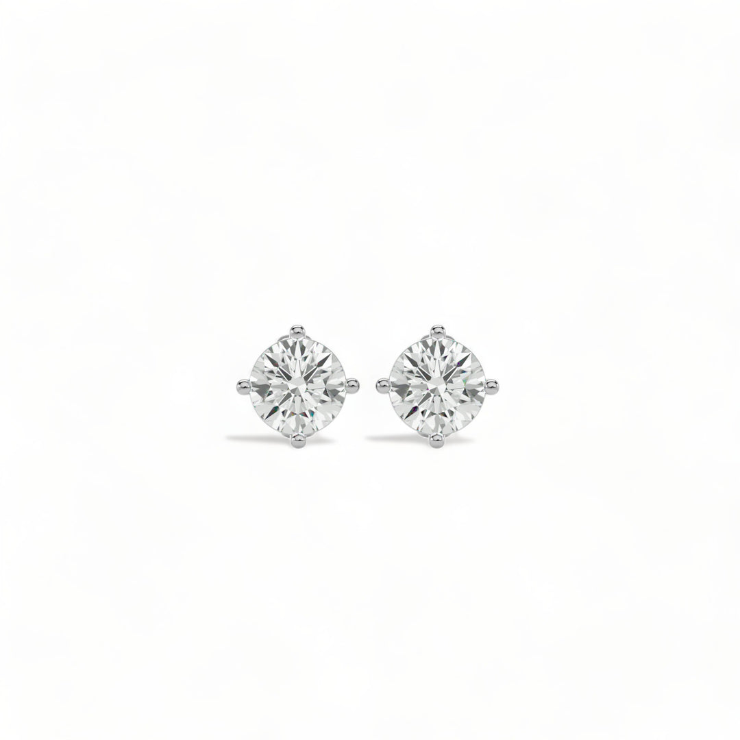 ROUND MOISSANITE STUD EARRINGS (2 CT. TW.)