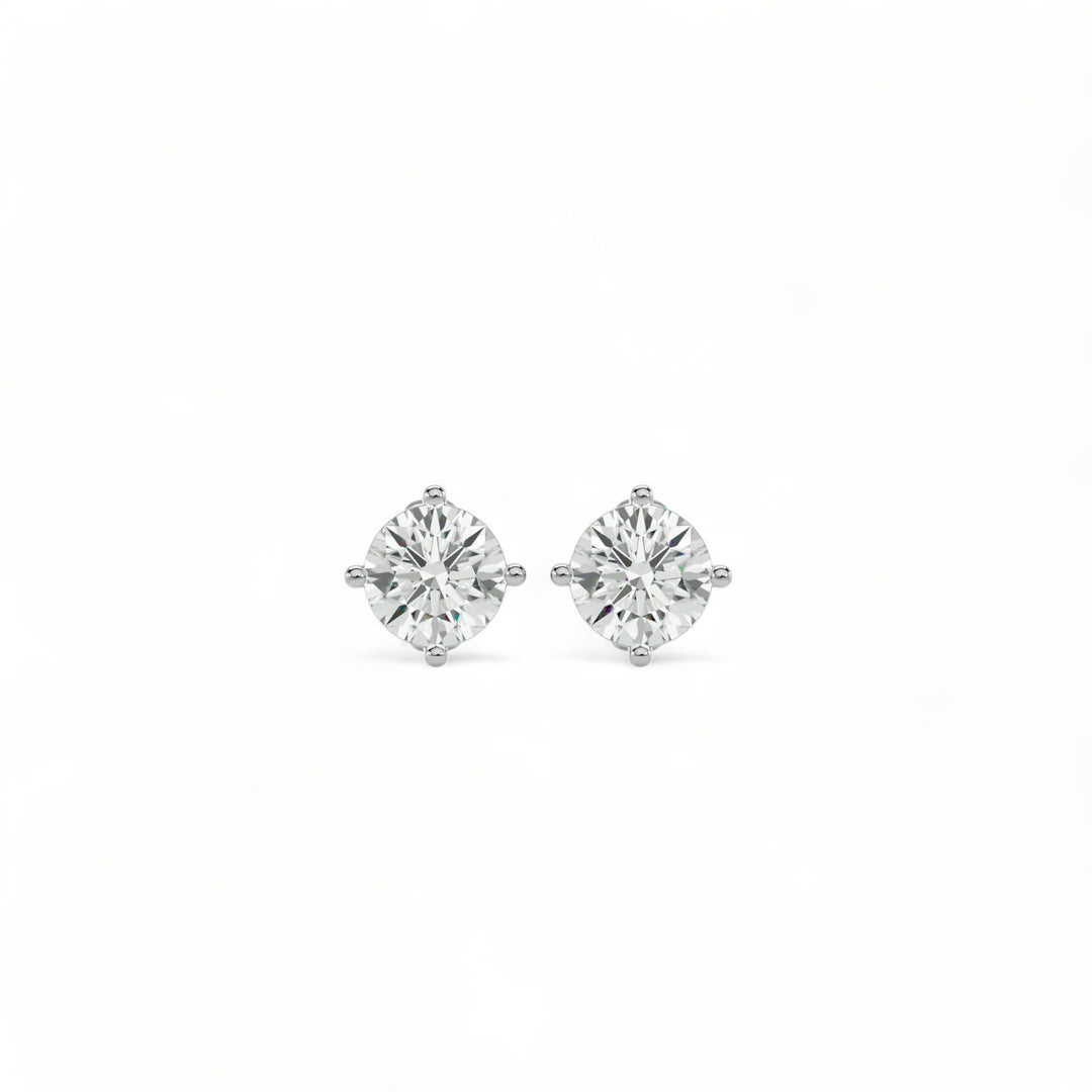 ROUND MOISSANITE STUD EARRINGS (2 CT. TW.)