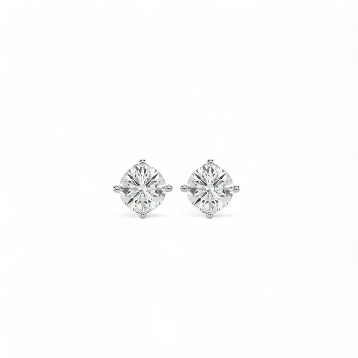 ROUND MOISSANITE STUD EARRINGS (2 CT. TW.)