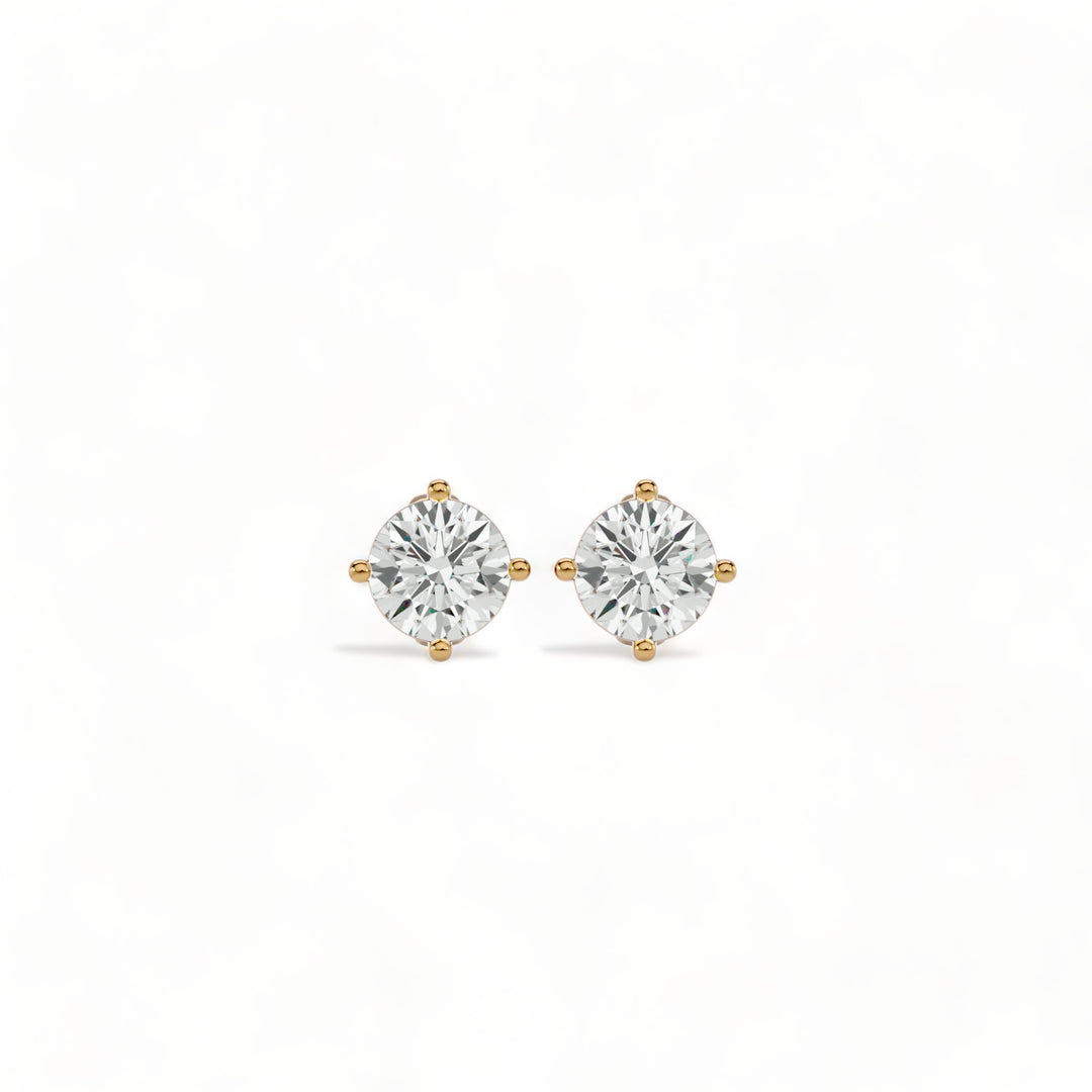 ROUND MOISSANITE STUD EARRINGS (2 CT. TW.)