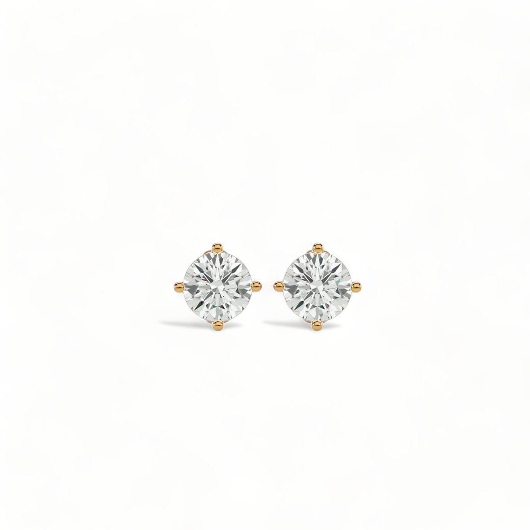 ROUND MOISSANITE STUD EARRINGS (2 CT. TW.)