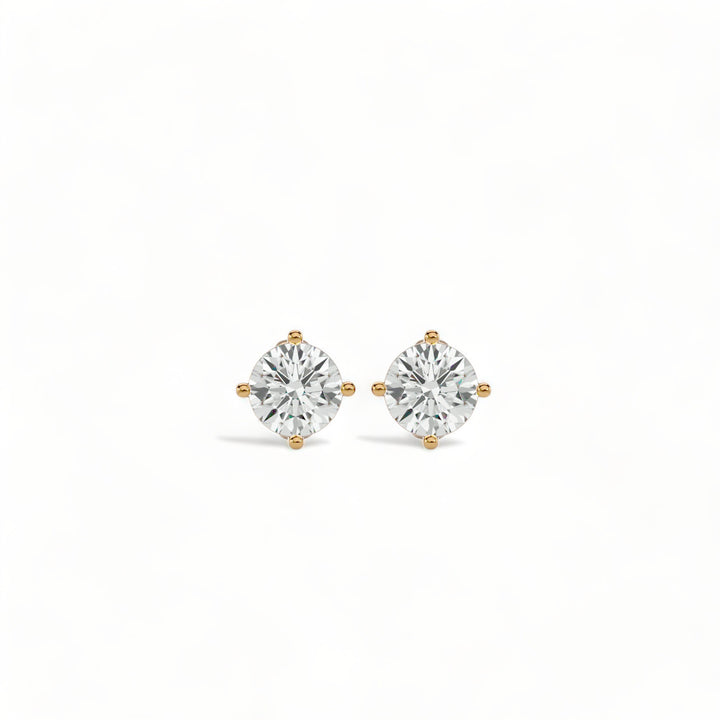 ROUND MOISSANITE STUD EARRINGS (2 CT. TW.)
