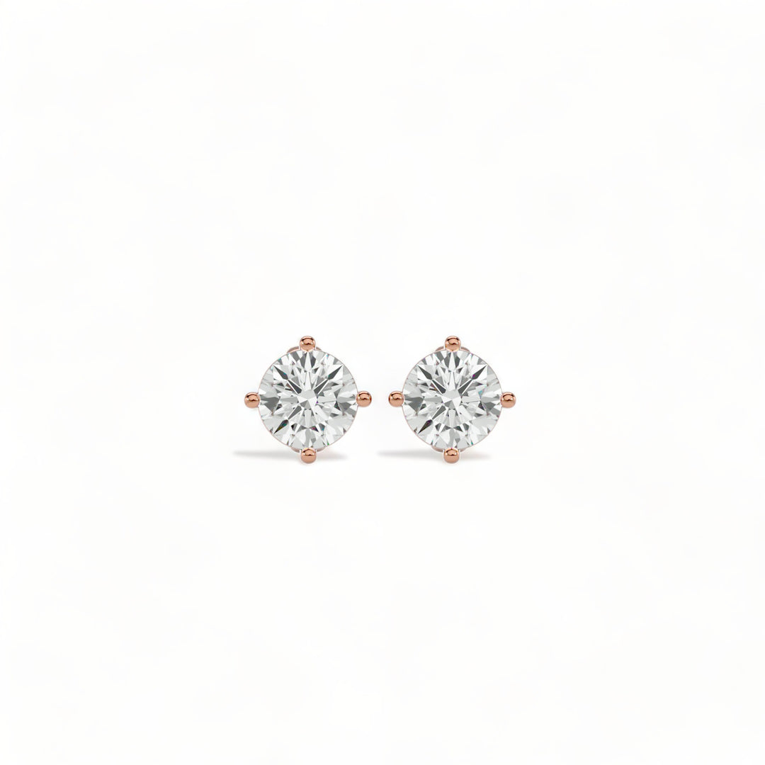 ROUND MOISSANITE STUD EARRINGS (2 CT. TW.)