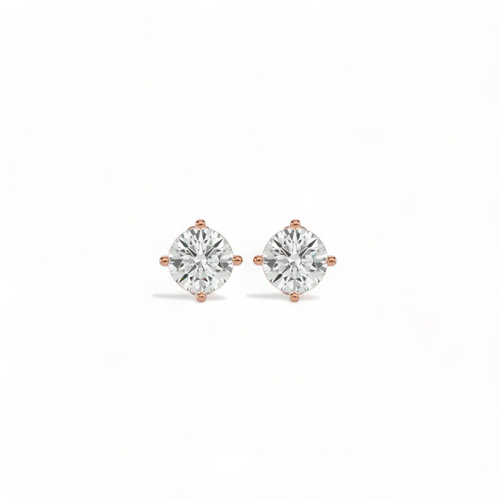 ROUND MOISSANITE STUD EARRINGS (2 CT. TW.)