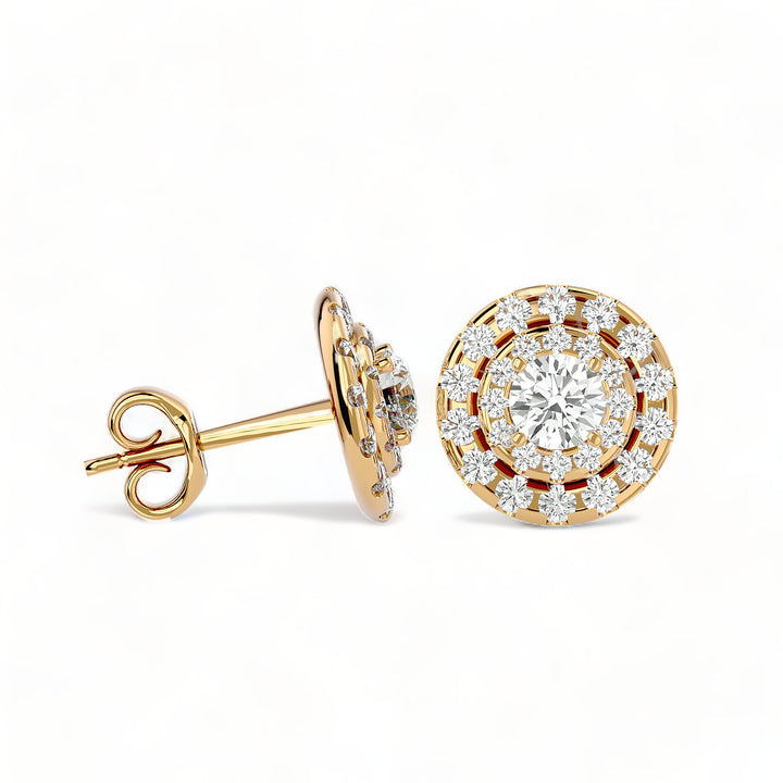 Round Halo Moissanite Stud Earrings (2 ct. tw.)